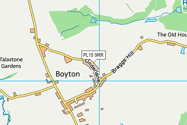 PL15 9RR map - OS VectorMap District (Ordnance Survey)