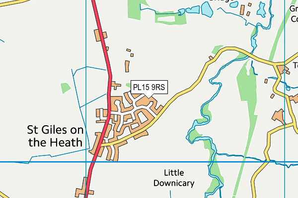 PL15 9RS map - OS VectorMap District (Ordnance Survey)