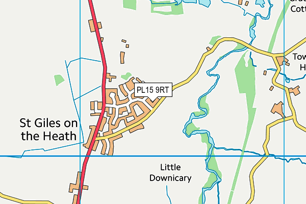 PL15 9RT map - OS VectorMap District (Ordnance Survey)