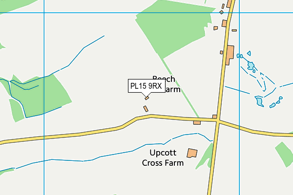 PL15 9RX map - OS VectorMap District (Ordnance Survey)