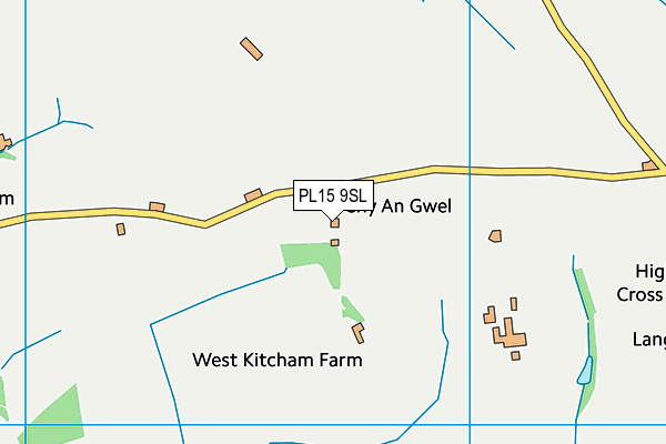 PL15 9SL map - OS VectorMap District (Ordnance Survey)