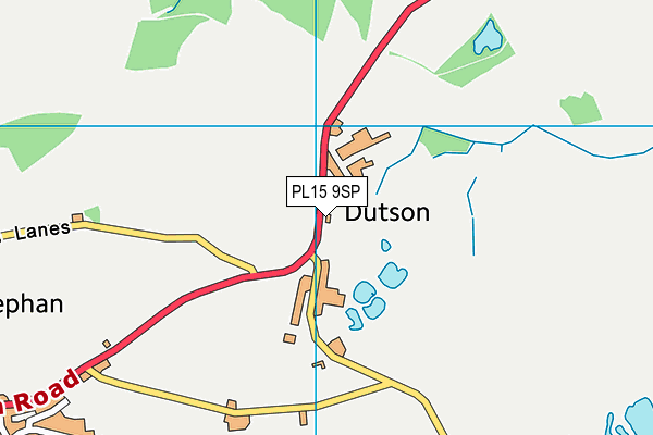 PL15 9SP map - OS VectorMap District (Ordnance Survey)