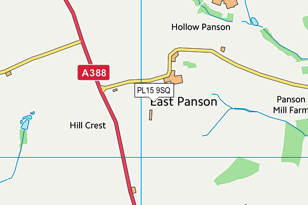 PL15 9SQ map - OS VectorMap District (Ordnance Survey)