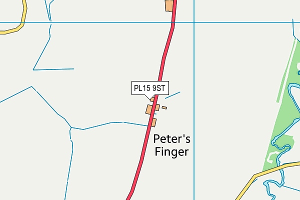 PL15 9ST map - OS VectorMap District (Ordnance Survey)