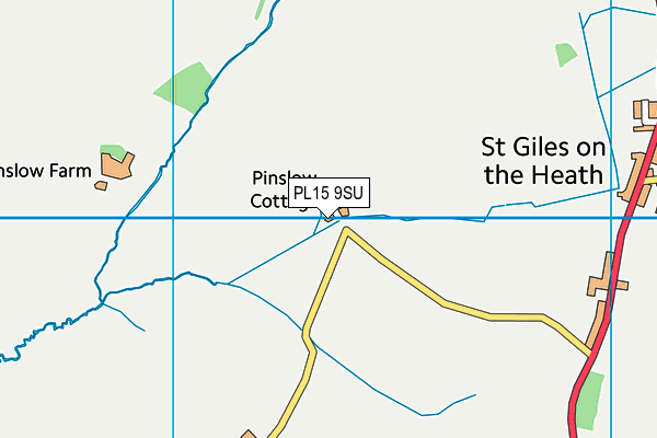 PL15 9SU map - OS VectorMap District (Ordnance Survey)