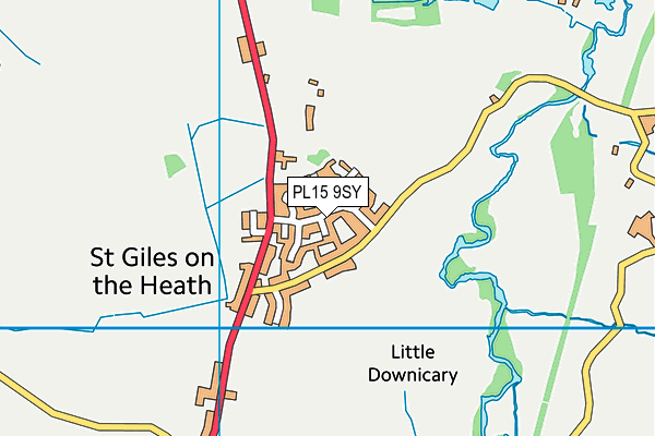 PL15 9SY map - OS VectorMap District (Ordnance Survey)