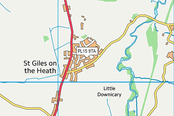 PL15 9TA map - OS VectorMap District (Ordnance Survey)