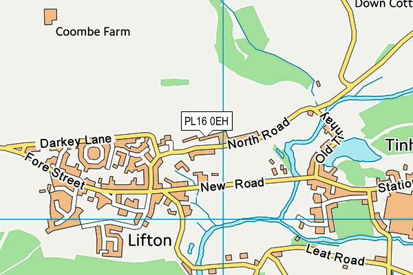 Lifton Community Academy map (PL16 0EH) - OS VectorMap District (Ordnance Survey)