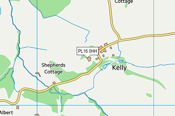 PL16 0HH map - OS VectorMap District (Ordnance Survey)