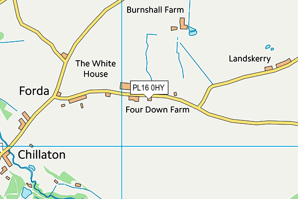 PL16 0HY map - OS VectorMap District (Ordnance Survey)