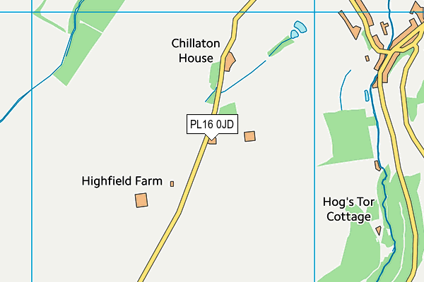 PL16 0JD map - OS VectorMap District (Ordnance Survey)