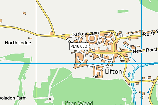 PL16 0LD map - OS VectorMap District (Ordnance Survey)