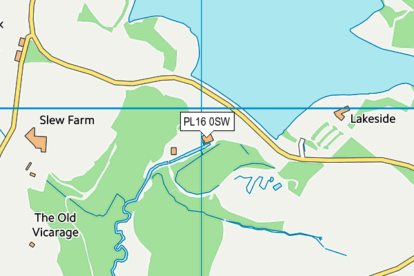 PL16 0SW map - OS VectorMap District (Ordnance Survey)