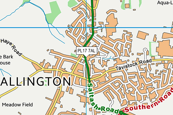 PL17 7AL map - OS VectorMap District (Ordnance Survey)