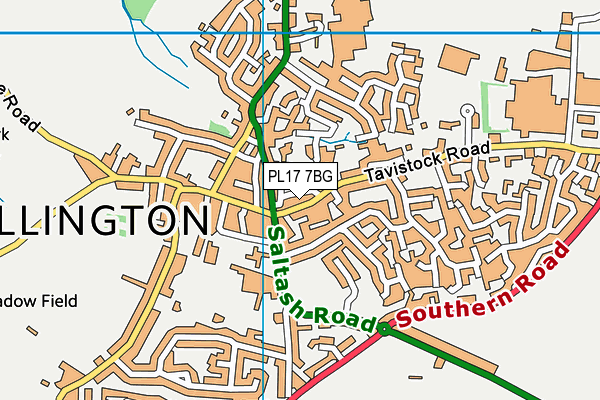 PL17 7BG map - OS VectorMap District (Ordnance Survey)