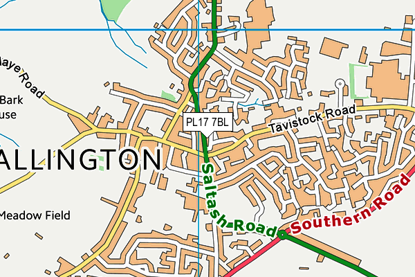 PL17 7BL map - OS VectorMap District (Ordnance Survey)