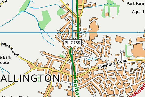 PL17 7BS map - OS VectorMap District (Ordnance Survey)