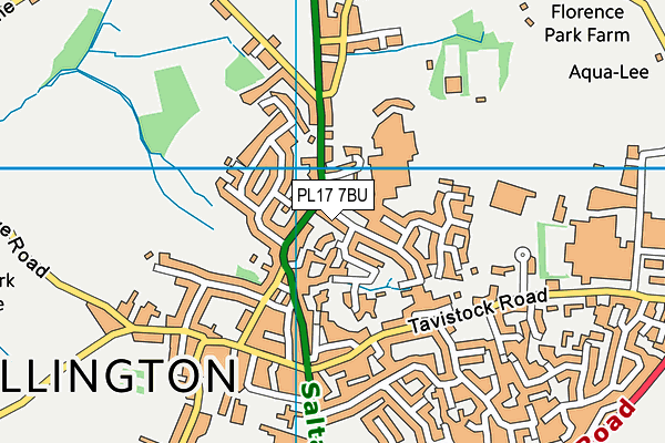 PL17 7BU map - OS VectorMap District (Ordnance Survey)