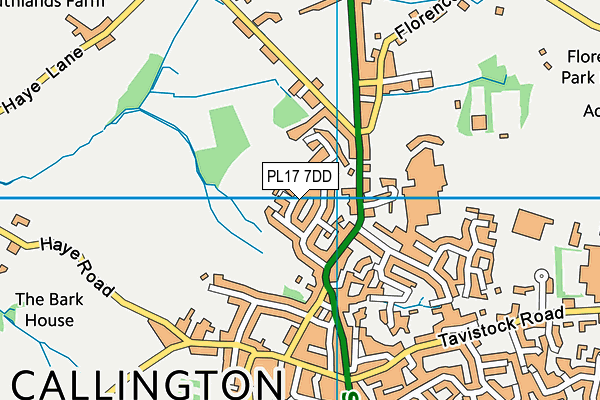PL17 7DD map - OS VectorMap District (Ordnance Survey)