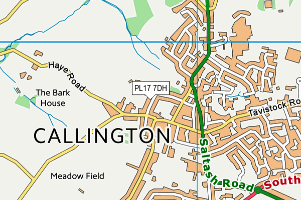 PL17 7DH map - OS VectorMap District (Ordnance Survey)