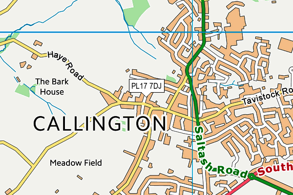 PL17 7DJ map - OS VectorMap District (Ordnance Survey)