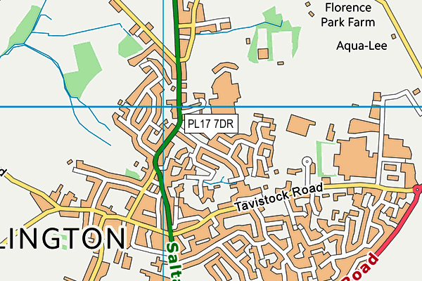 PL17 7DR map - OS VectorMap District (Ordnance Survey)