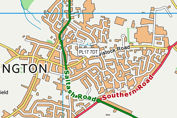 PL17 7DT map - OS VectorMap District (Ordnance Survey)