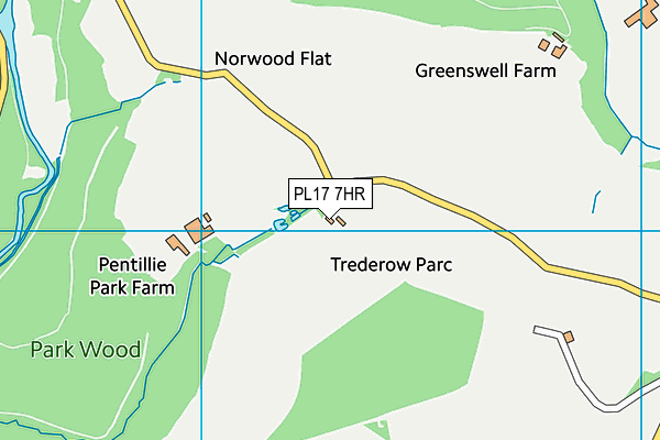 PL17 7HR map - OS VectorMap District (Ordnance Survey)