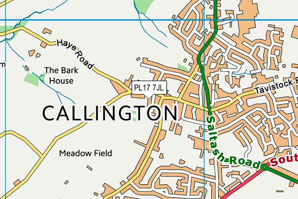 PL17 7JL map - OS VectorMap District (Ordnance Survey)