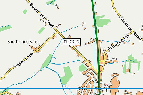 PL17 7LG map - OS VectorMap District (Ordnance Survey)