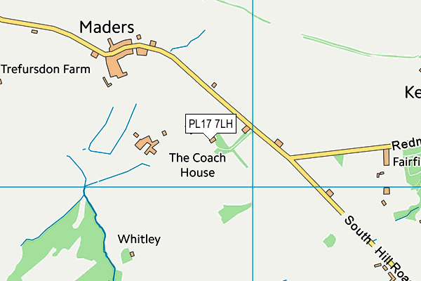 PL17 7LH map - OS VectorMap District (Ordnance Survey)