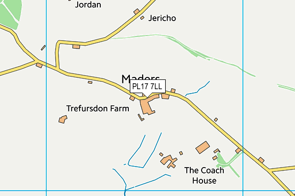 PL17 7LL map - OS VectorMap District (Ordnance Survey)
