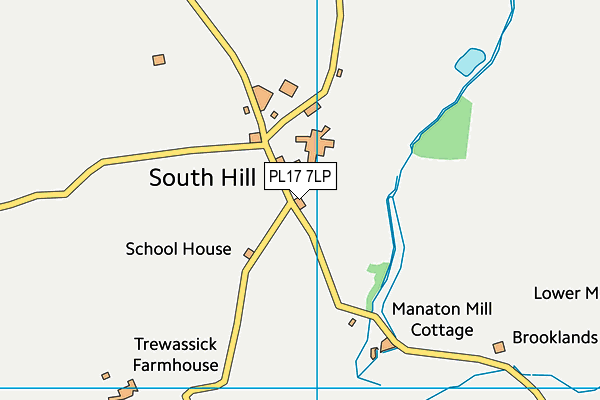 PL17 7LP map - OS VectorMap District (Ordnance Survey)