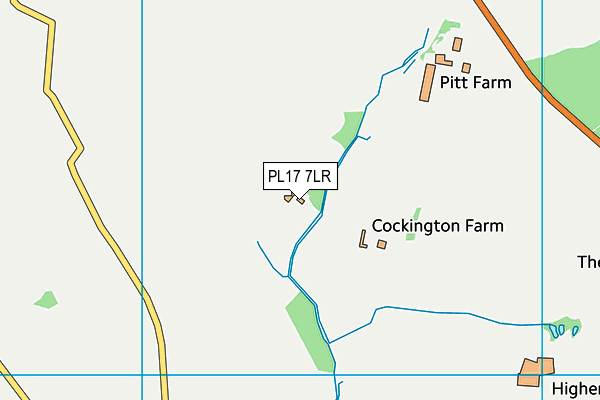 PL17 7LR map - OS VectorMap District (Ordnance Survey)