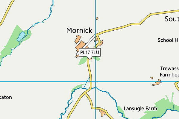 PL17 7LU map - OS VectorMap District (Ordnance Survey)