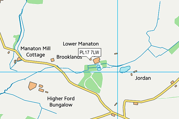 PL17 7LW map - OS VectorMap District (Ordnance Survey)