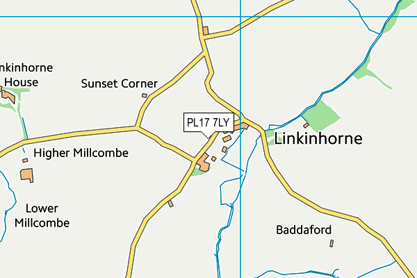 PL17 7LY map - OS VectorMap District (Ordnance Survey)