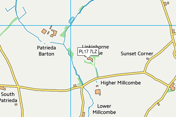 PL17 7LZ map - OS VectorMap District (Ordnance Survey)