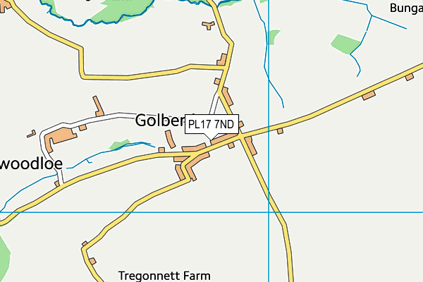 Golberdon Recreation Ground map (PL17 7ND) - OS VectorMap District (Ordnance Survey)