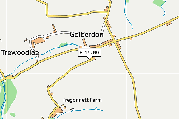 PL17 7NG map - OS VectorMap District (Ordnance Survey)