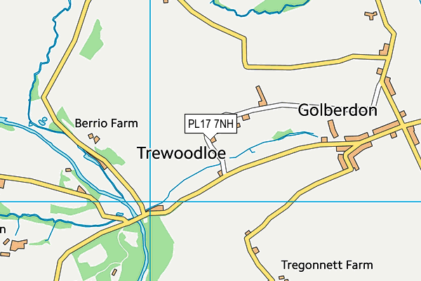 PL17 7NH map - OS VectorMap District (Ordnance Survey)