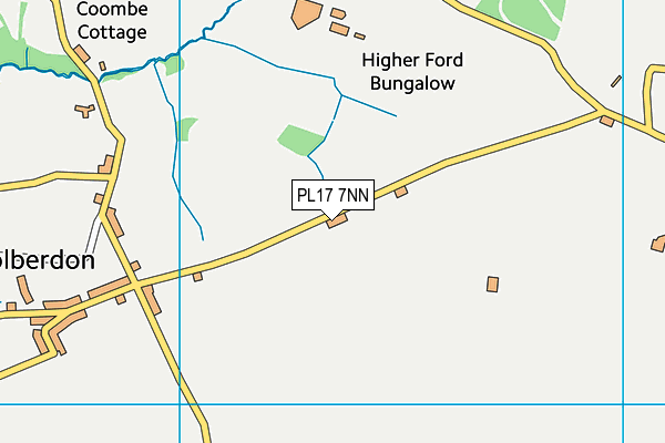 PL17 7NN map - OS VectorMap District (Ordnance Survey)