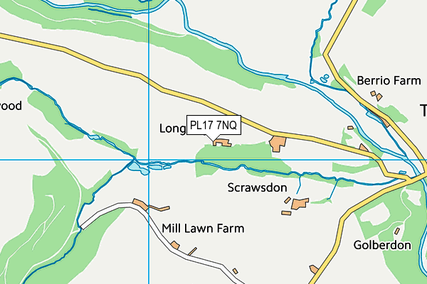 PL17 7NQ map - OS VectorMap District (Ordnance Survey)