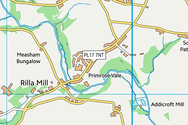 PL17 7NT map - OS VectorMap District (Ordnance Survey)