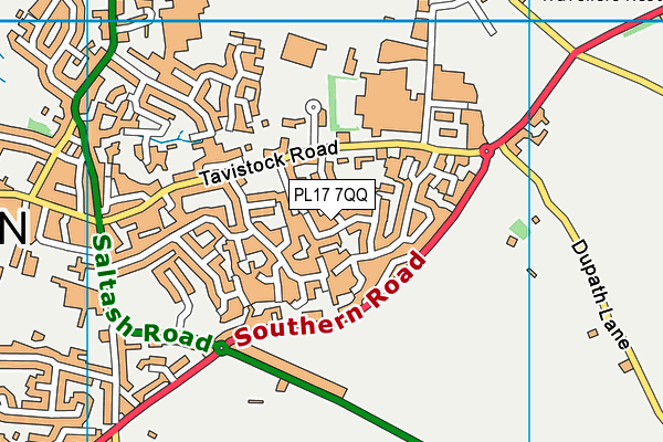 PL17 7QQ map - OS VectorMap District (Ordnance Survey)