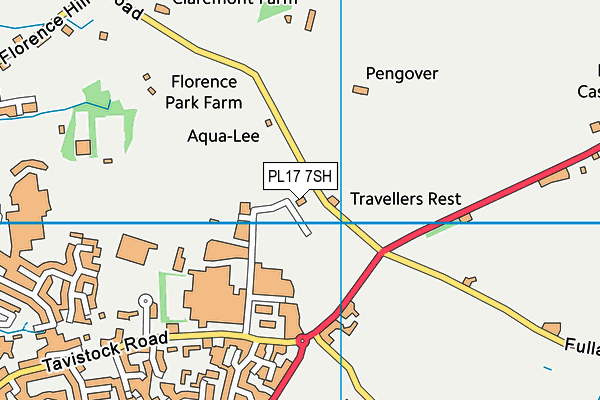 PL17 7SH map - OS VectorMap District (Ordnance Survey)