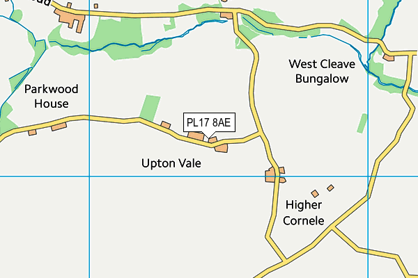 PL17 8AE map - OS VectorMap District (Ordnance Survey)