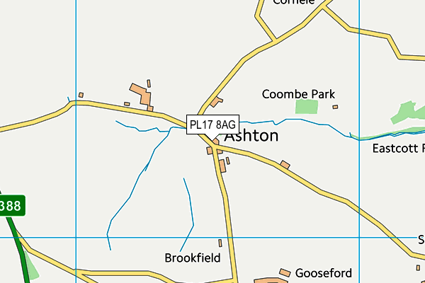 PL17 8AG map - OS VectorMap District (Ordnance Survey)