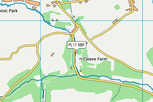 PL17 8BP map - OS VectorMap District (Ordnance Survey)