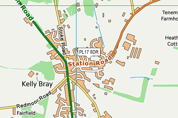 PL17 8DR map - OS VectorMap District (Ordnance Survey)